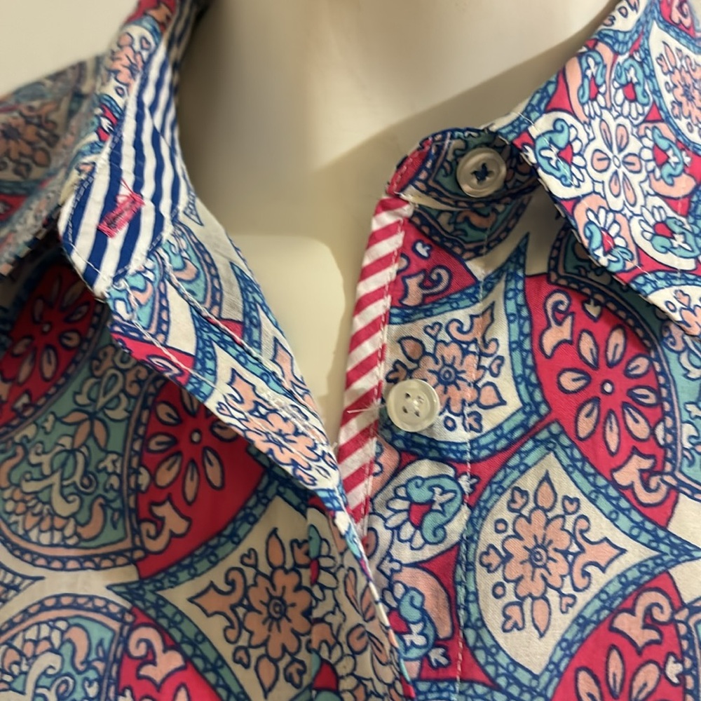 Printed Button Down Shirt - image 2